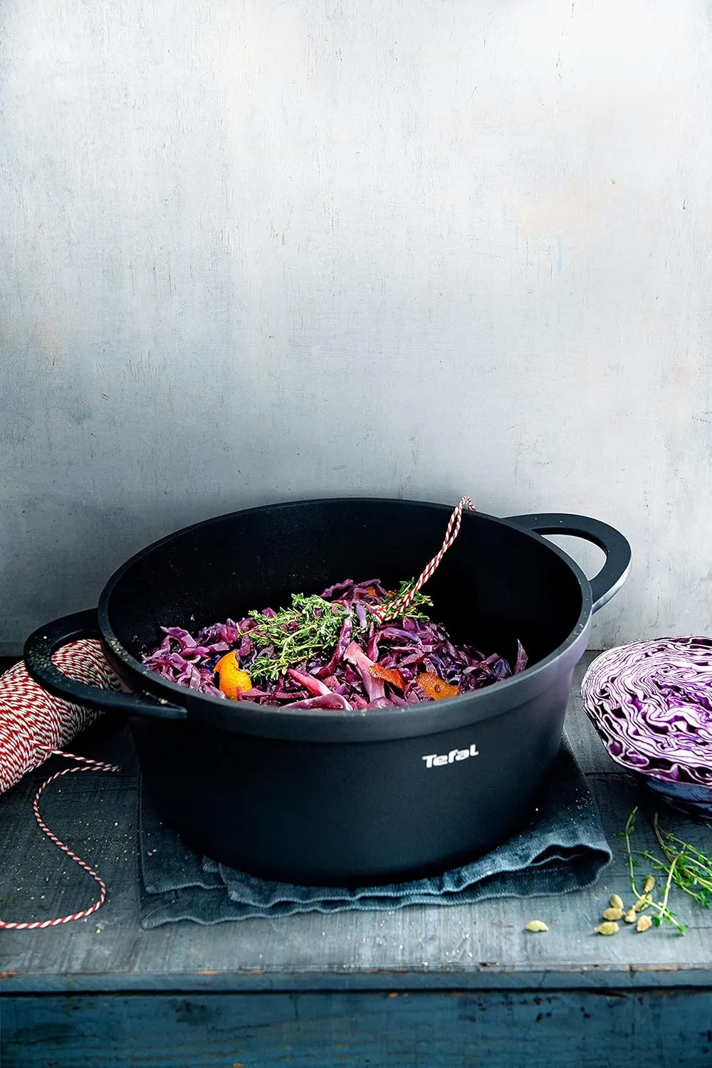 Tefal Cooking Pot, Aluminium, Black, 28 cm