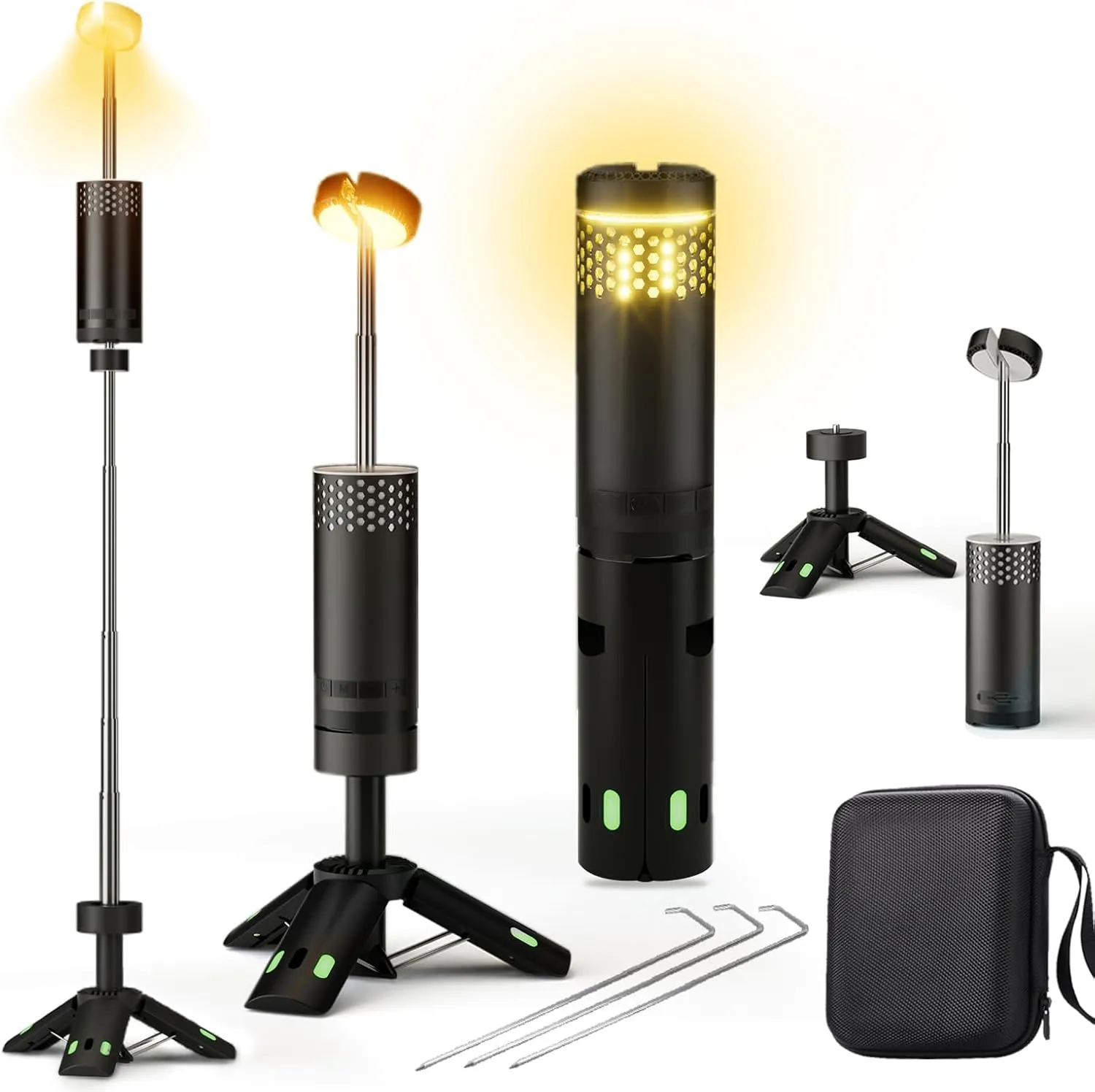 Telescopic Camping Light,10000mAh Rechargeable Camping Lantern,Collapsible LED Tent Light,IPX5 Waterproof, Magnetic & Portable for Camping,Hiking,Power Outages,and Emergencies