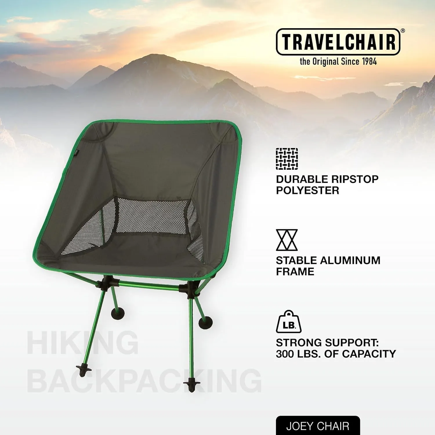 The Joey Ultralight Camping Chair by Travel Chair - Jade