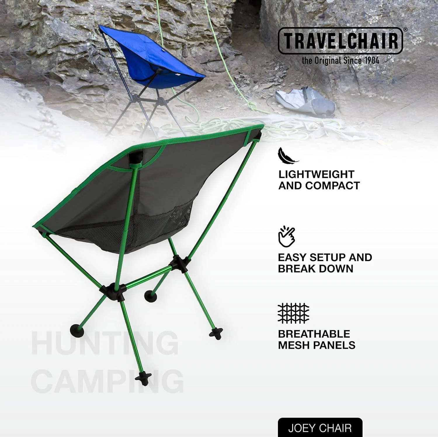 The Joey Ultralight Camping Chair by Travel Chair - Jade