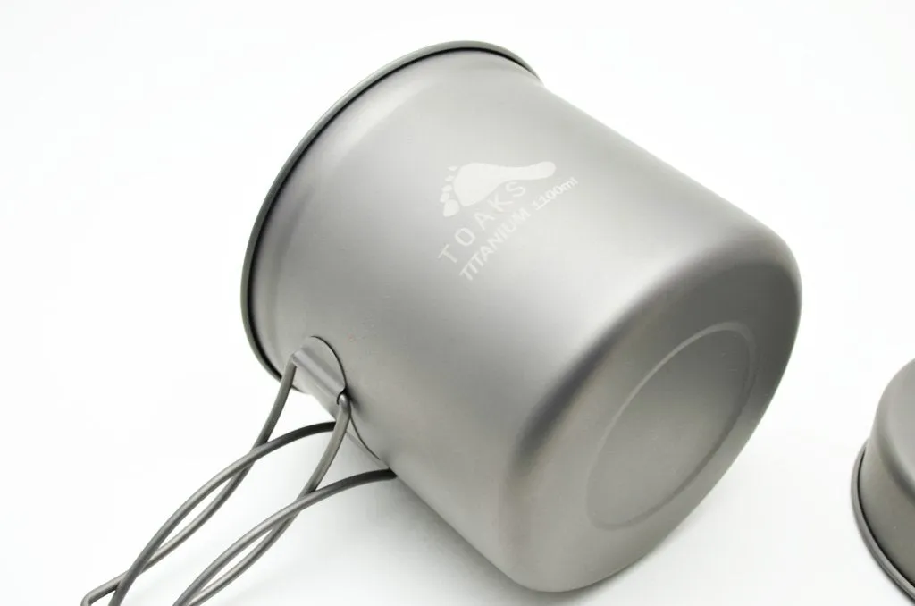 Titanium 1100ml Pot with Pan