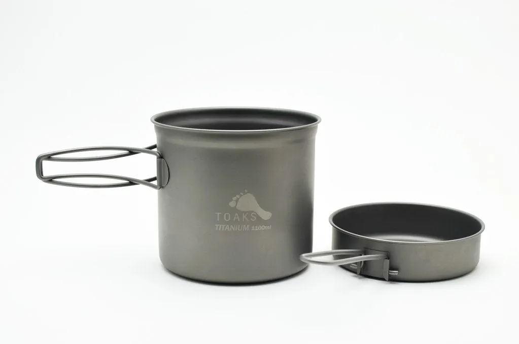 Titanium 1100ml Pot with Pan