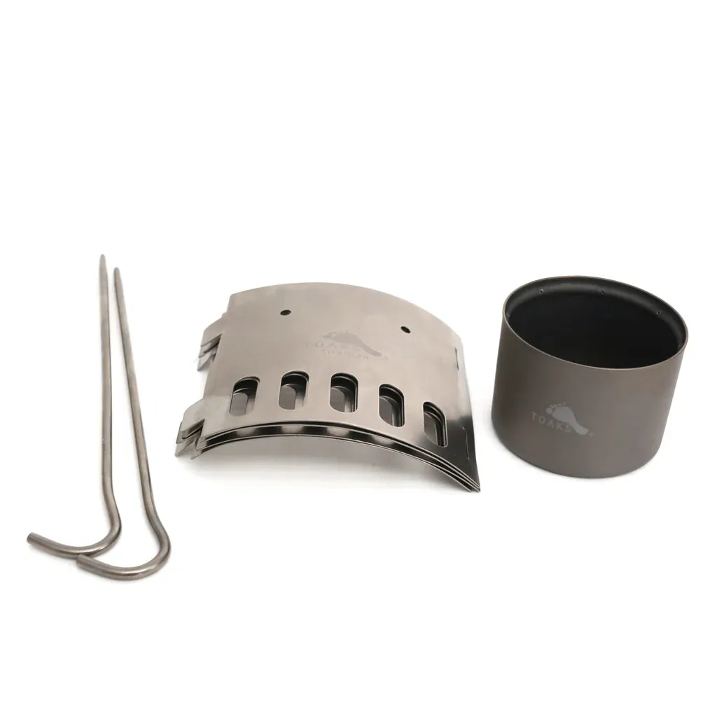Titanium Alcohol Stove Dual Stand and Windscreen