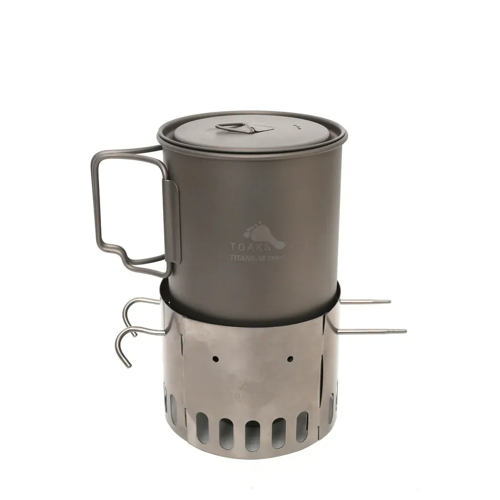 Titanium Alcohol Stove Dual Stand and Windscreen