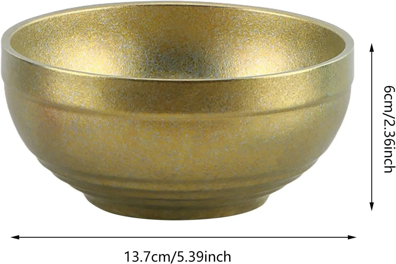 Titanium Bowl, Double Wall Metal Bowl, for Kids, Camping Equipment, Portable Compact Food Bowl, Rice Bowl, Snack Bowl for Hiking
