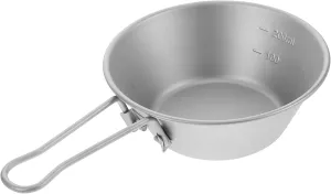 Titanium Camping Bowl Collapsible Bowls for Camping Appitizer Cup Condiment Candy Dishes Cereal Food Camp Versatile