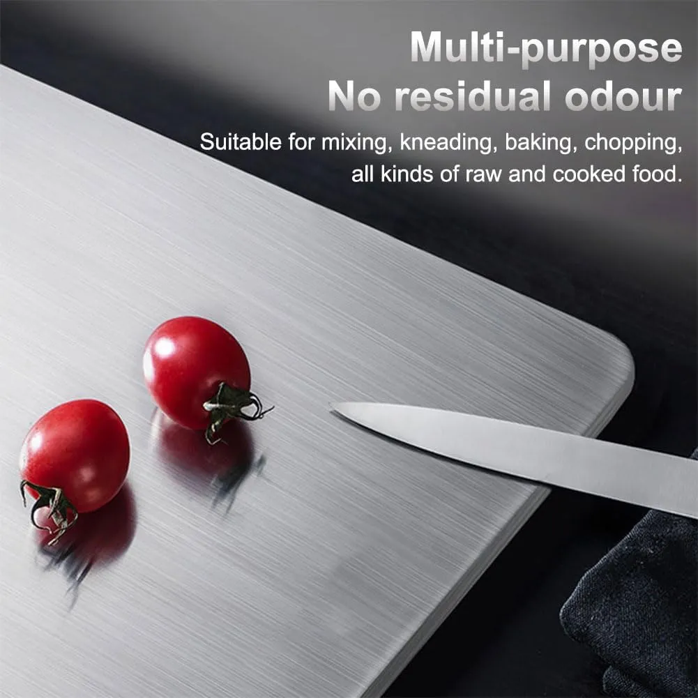 Titanium Cutting Board, 100% Pure Titanium Cutting Boards for Kitchen, 2025 New Upgrade Double Sided Food-Grade Titanium Board, Hygiene & Durability Non Stick Titanium Chopping Board (12 x 8 inches)