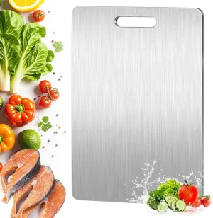 Titanium Cutting Board for Kitchen, 15.3”×11” Large Size Cutting Board Double Sided Food Grade, Non Toxic Chopping Board for Meat/Fruit/Vegetable, Dishwasher Safe Easy to Clean