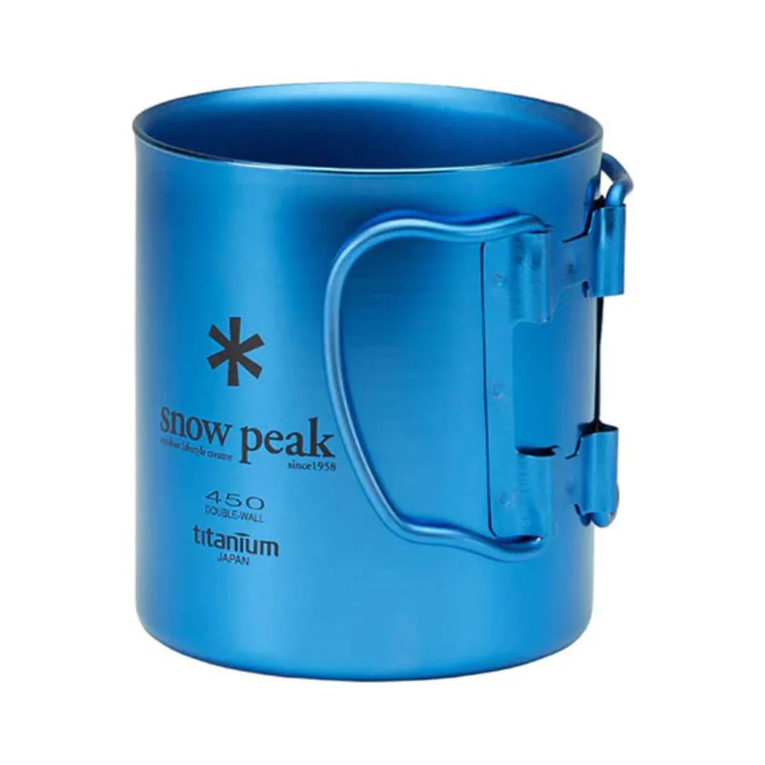 TITANIUM DOUBLE WALL CUP 450 BLUE