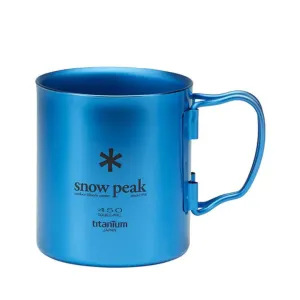 TITANIUM DOUBLE WALL CUP 450 BLUE
