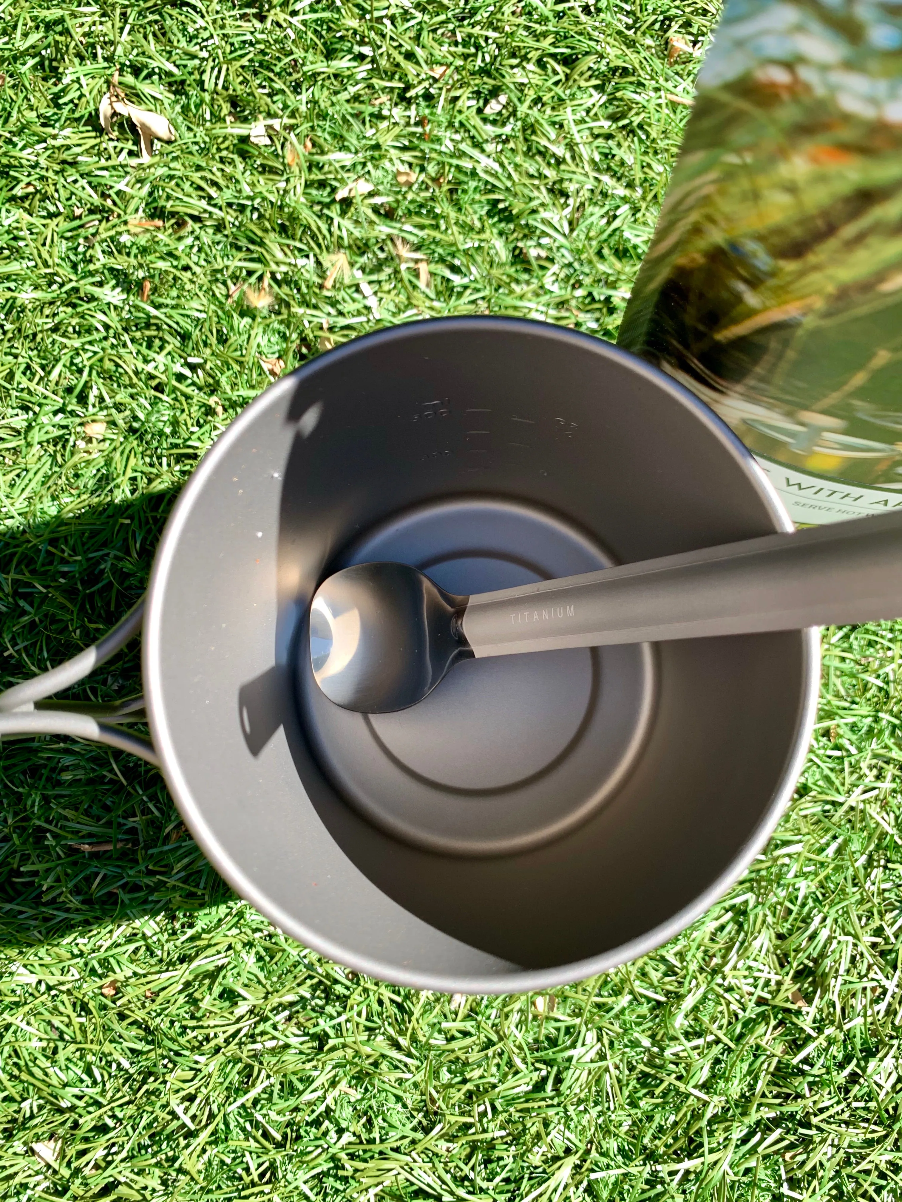 Toaks Titanium Long Handle Spoon with Polished Bowl