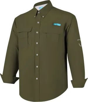Tuna Men's Fishing Outdoor Button Down UPF 50  Sun Protection Waterproof Hiking Long Sleeve Shirts