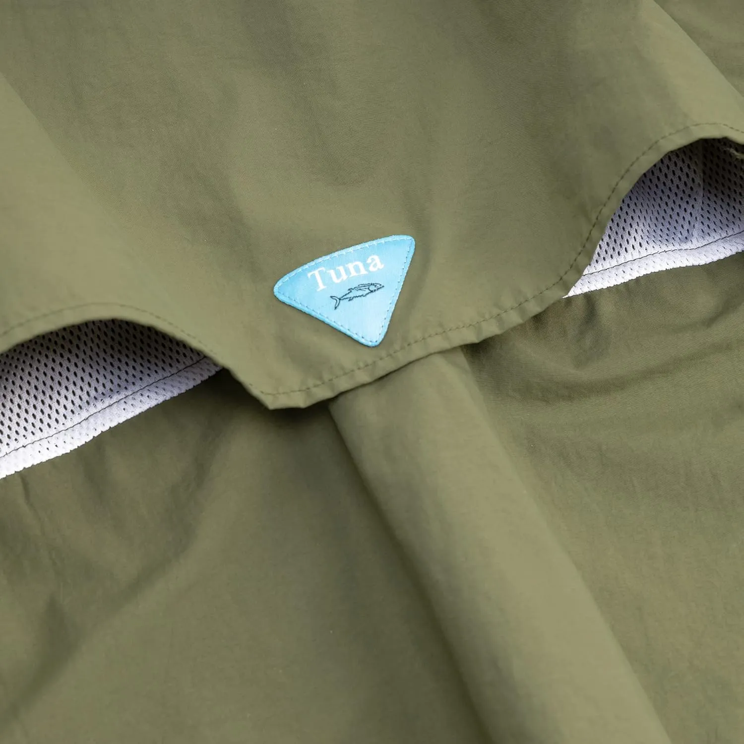 Tuna Men's Fishing Outdoor Button Down UPF 50  Sun Protection Waterproof Hiking Long Sleeve Shirts