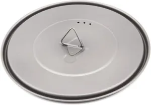 Universal Titanium Cup Lid, Mug Lid, Titanium Camping Pot Lid (170mm/6.7in)