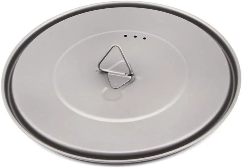 Universal Titanium Cup Lid, Mug Lid, Titanium Camping Pot Lid (170mm/6.7in)
