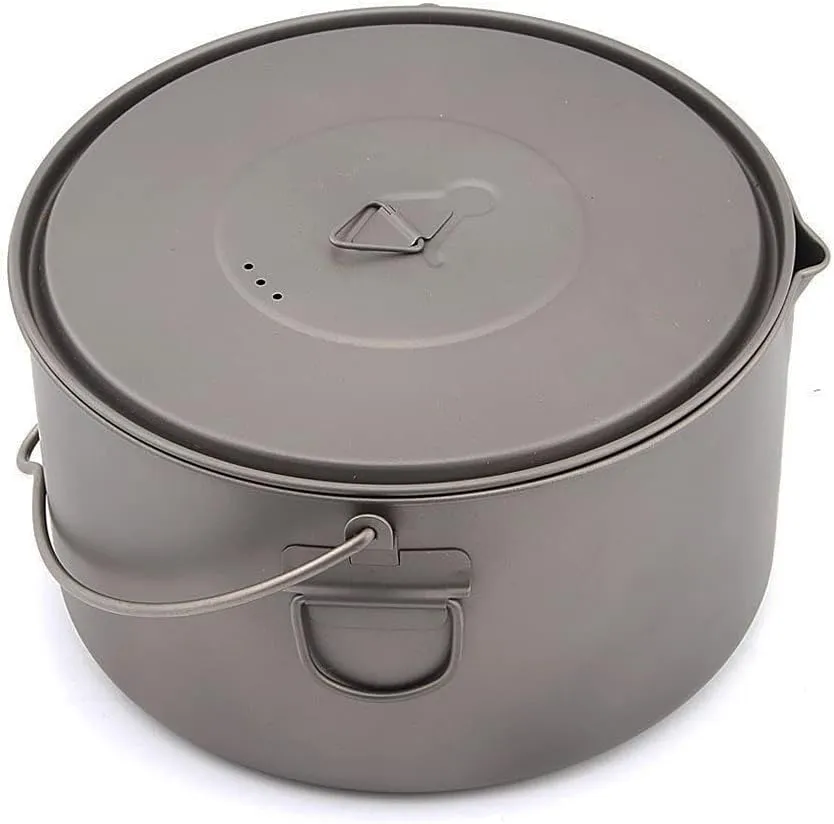 Universal Titanium Cup Lid, Mug Lid, Titanium Camping Pot Lid (170mm/6.7in)