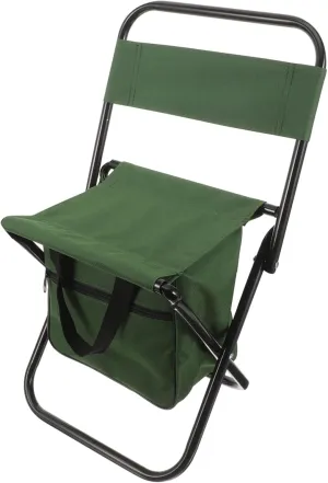 UPKOCH Folding Camping Chair with Backrest Portable Lightweight Outdoor Stool for Fishing Travel Relaxation Space Saving Design Durable Storage Bag Included