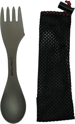 Valtcan Titanium “Food Shovel” Spork 3-in-1 Fork Spoon Knife Utensil
