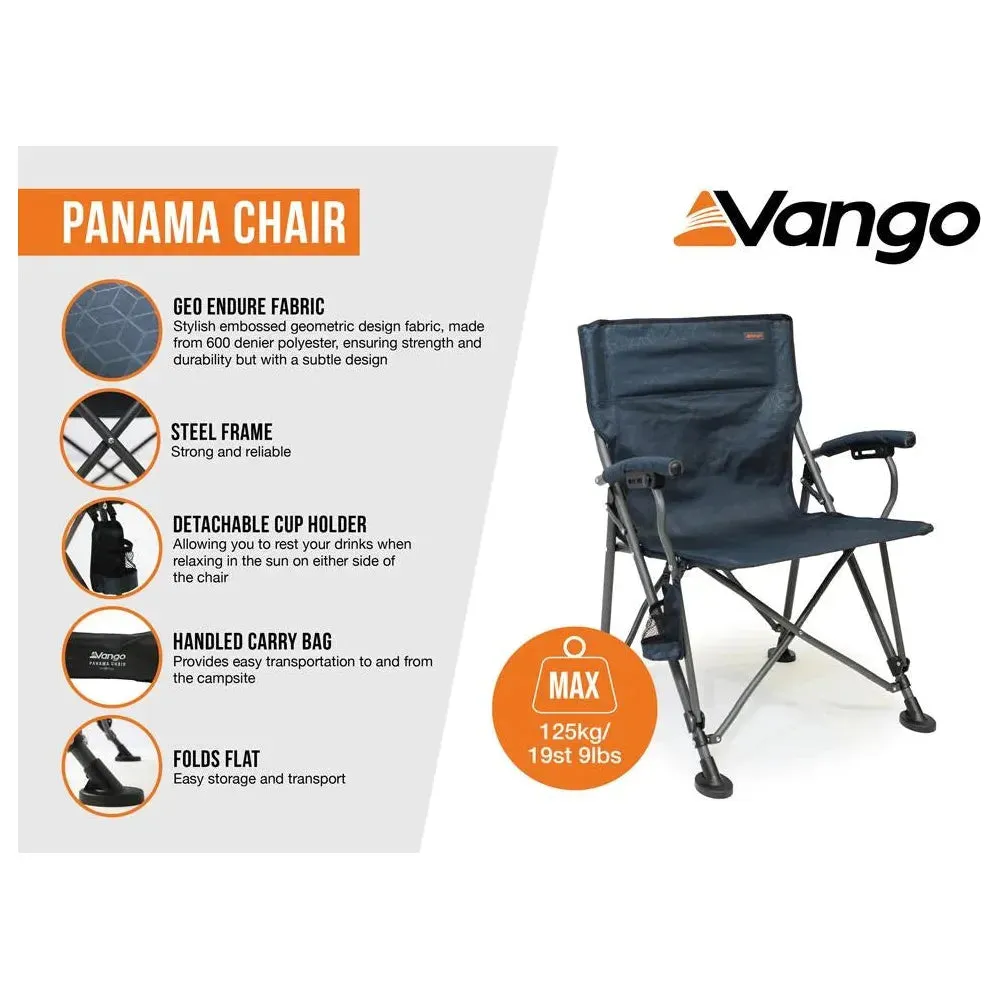 Vango Panama Folding Camping Chair Granite Grey