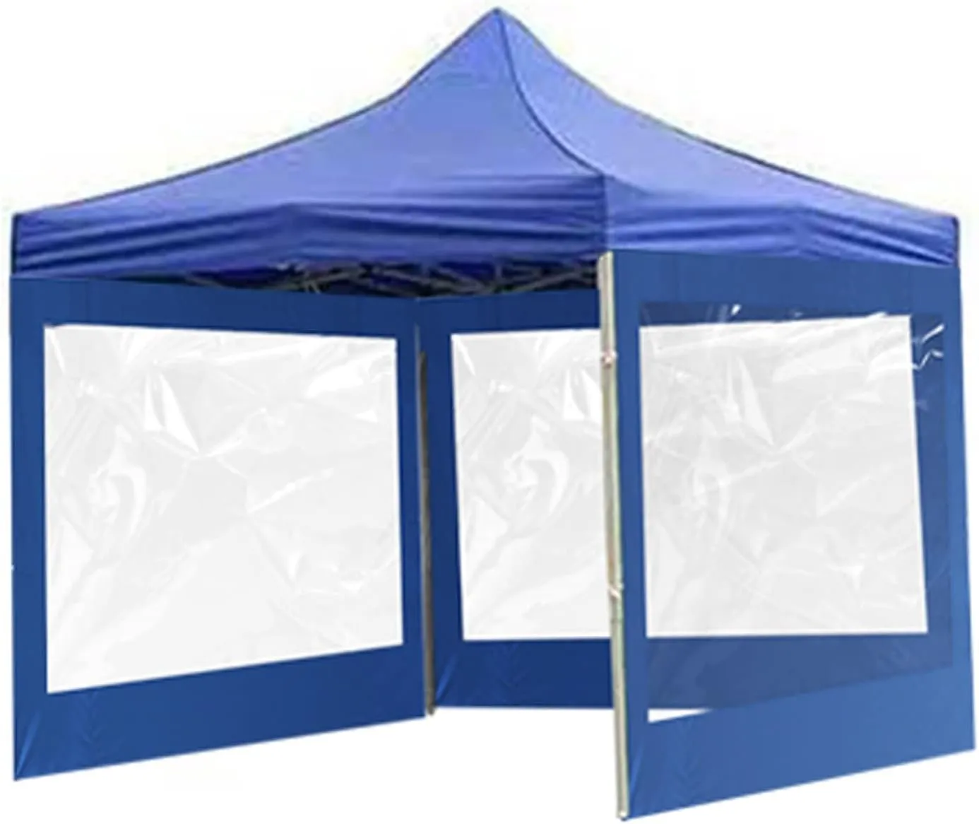 VESNIBA Canopy Tent Sun Shelter,Portable Popup Screened Easy up Outdoor Screen House Shelter, Camping Sun with Transparent Window, Water Proof Rainproof Cloth Portable Beach Umbrella (Blue, One Size)