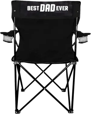 VictoryStore Outdoor Camping Chair - Best Dad Ever Camping Chair with Carry B