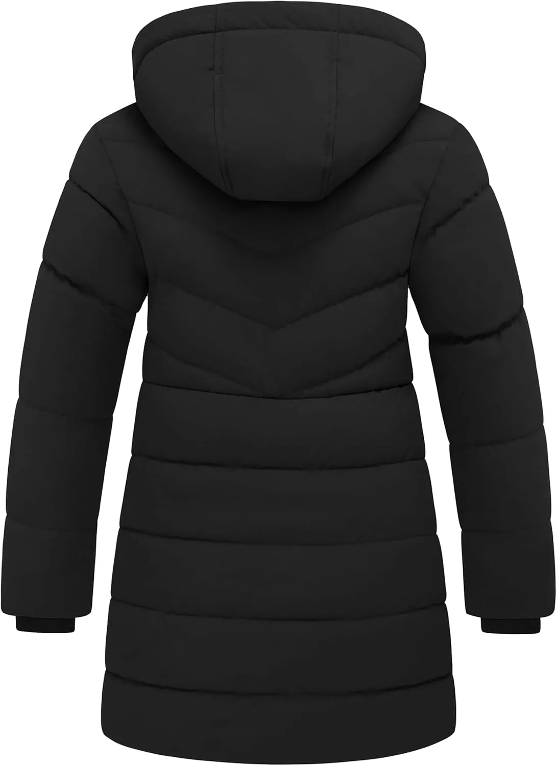 Wantdo Girl's Puffer jacket Warm Insulated Winter Coat Lightweight Water-Resistant Padded Parka with Hood
