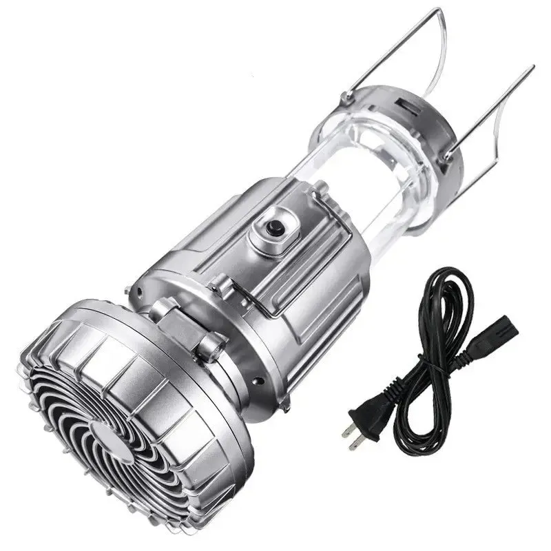 with Lantern Portable LED Fan Cutting-edge style Outdoor Fully automated Solar Waterproof Lights