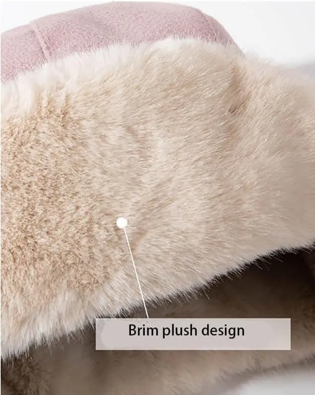 Women Men Winter Trapper Hat Ear Flaps Russian Ushanka Trooper Aviator Hunting Hats Eskimo Windproof Ski Snow Cap