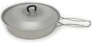 YYDS Outdoor Camping Outdoors Cooking Equipment Camp Accessories Titanium Frying Pan Lightweight Pan Portable Camping Cooker for Hiking Fishing Adventures Picnics (Size : Pan Cover)